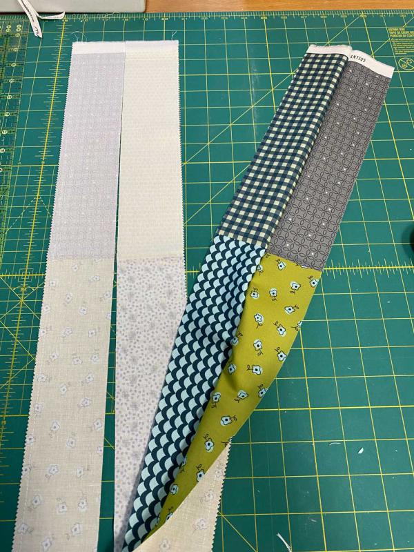 Greenstone strips cut Greenstone strips cut