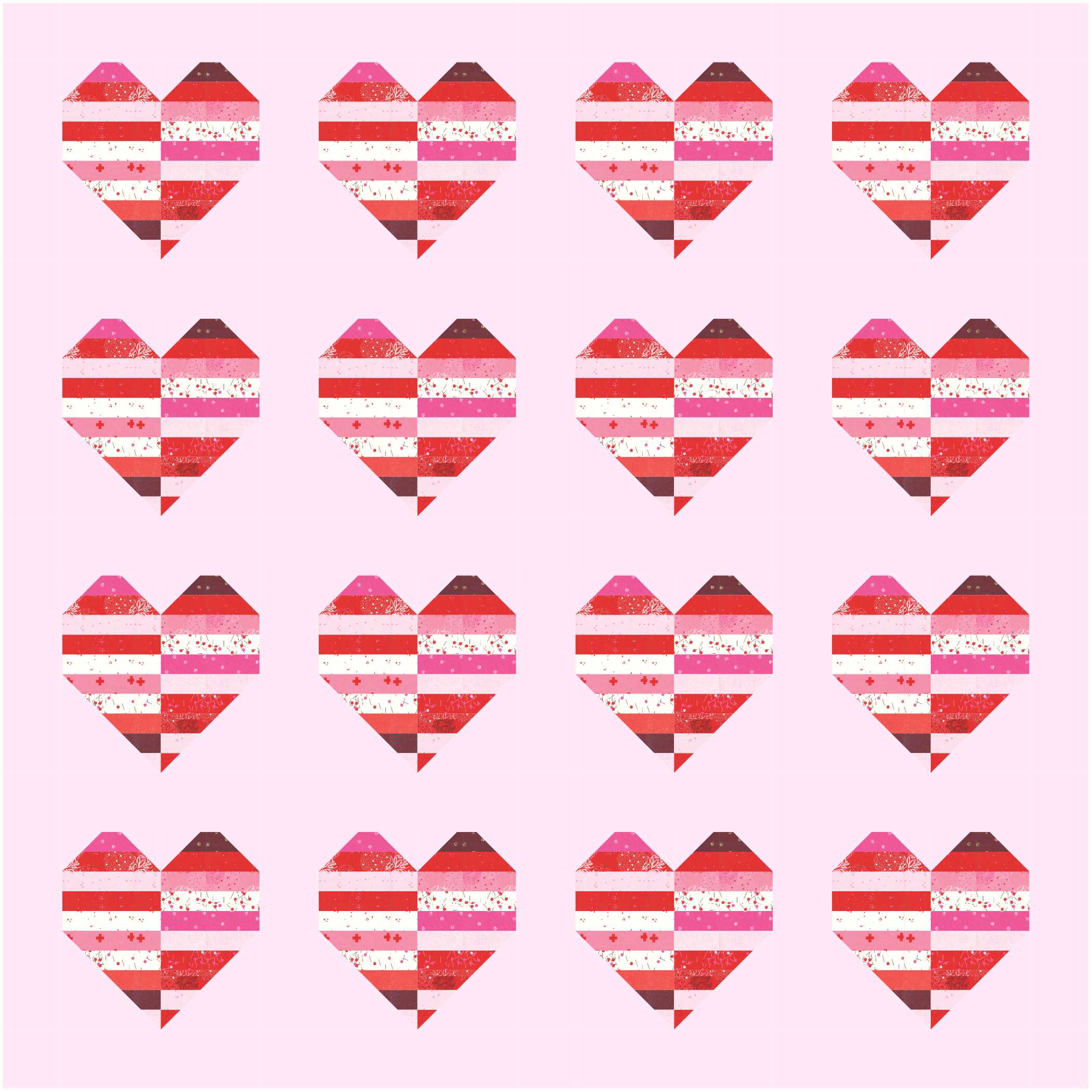 Just Red Valentine Quilt Just Red Valentine Quilt